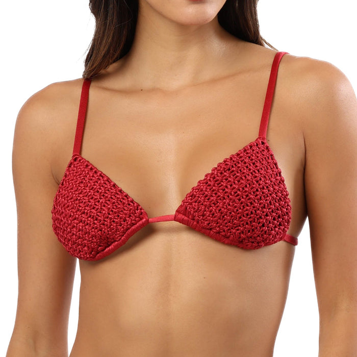 Rio Macrame Triangle Bikini Top