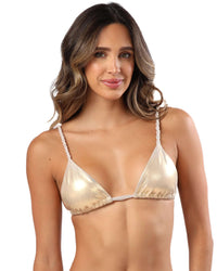 Parte superior de bikini triangular Piper