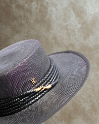 Black Boater Hat