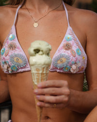 Rhea Beaded Bikini Top