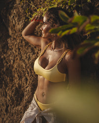 Top de bikini de crochet de Zara