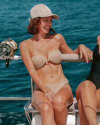 Haut de bikini en macramé Selene