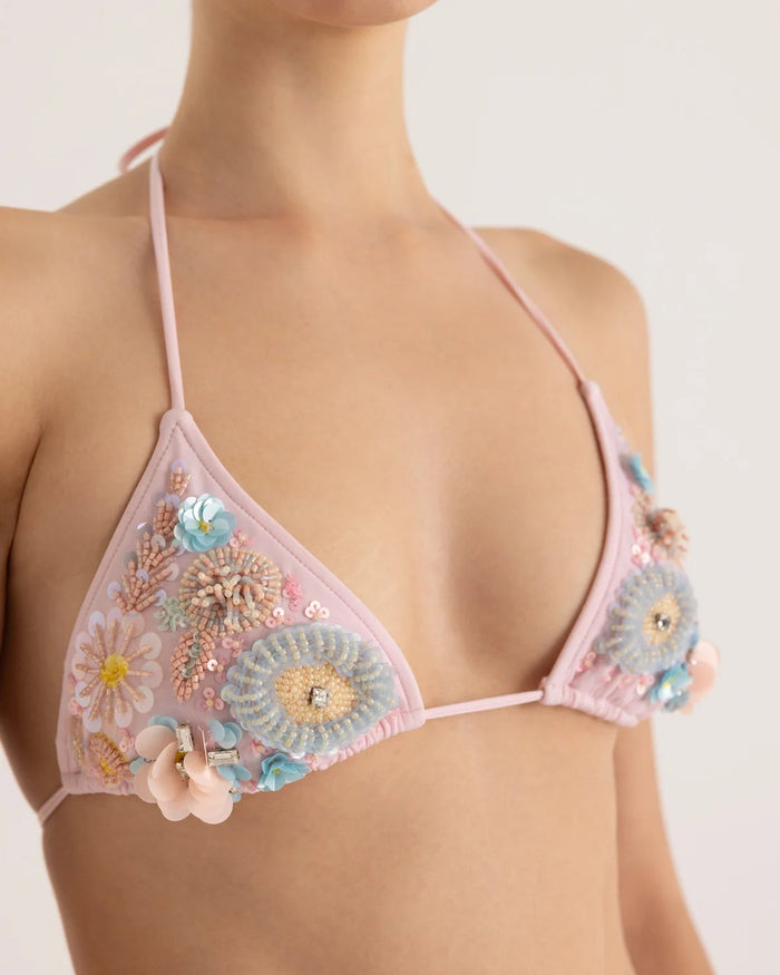 Rhea Beaded Bikini Top